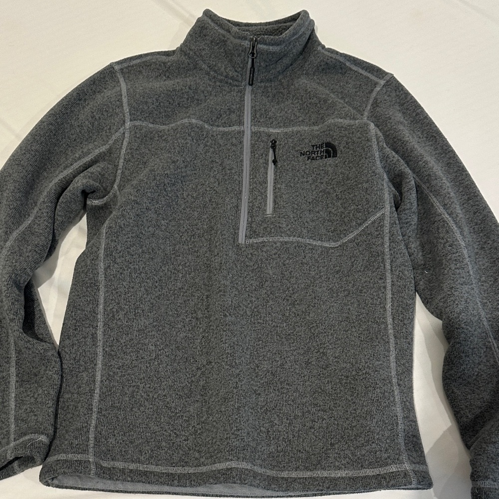 The North Face Light Gray Fleece Pullover